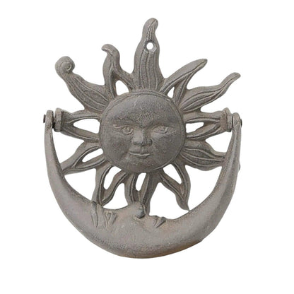 Door Knocker Sun Moon Cast Iron Door