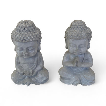 Buddha Set with Mandala Candle Holder Aussie Handmade Concrete