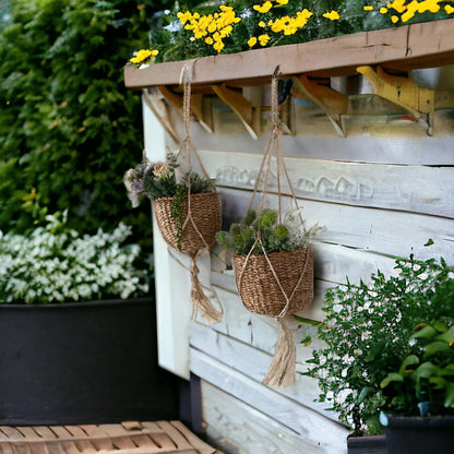 Pot Planter Plant Basket Set of 2 Hanging - The Renmy Store Homewares & Gifts 