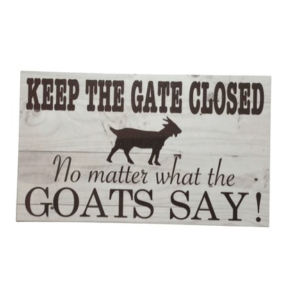 Goat Lover Socks Keyring and Warning Goat Sign Gift Set - The Renmy Store Homewares & Gifts 