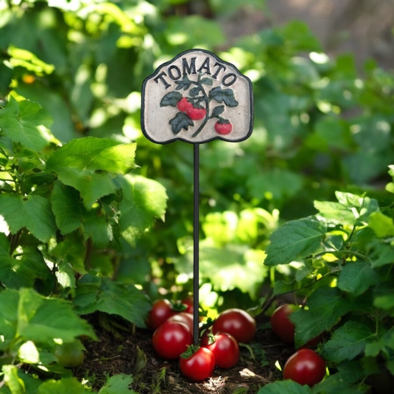 Vegetable Garden Label Stake Rustic Cast Iron