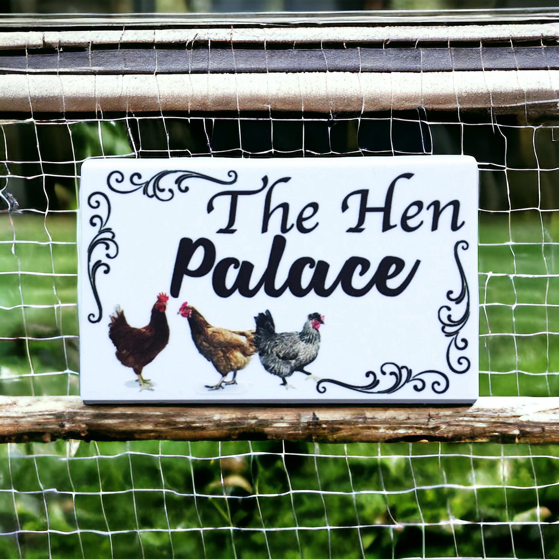 The Hen Palace Chicken Sign - The Renmy Store Homewares & Gifts 