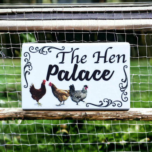 The Hen Palace Chicken Sign - The Renmy Store Homewares & Gifts 