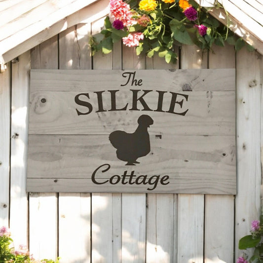 Silkie Chicken Cottage Sign - The Renmy Store Homewares & Gifts 