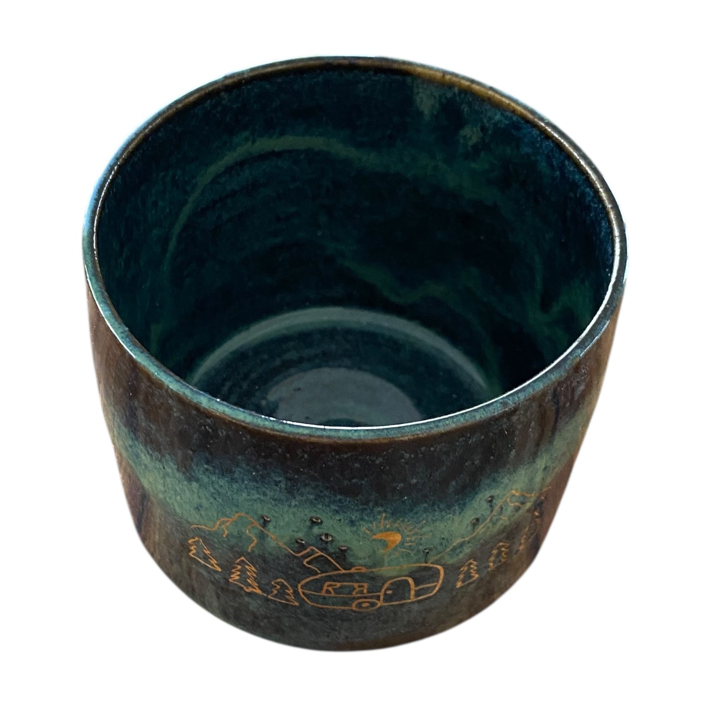 Mug Cup Camping Caravan Pottery Ceramic Aussie Made Limited Edition