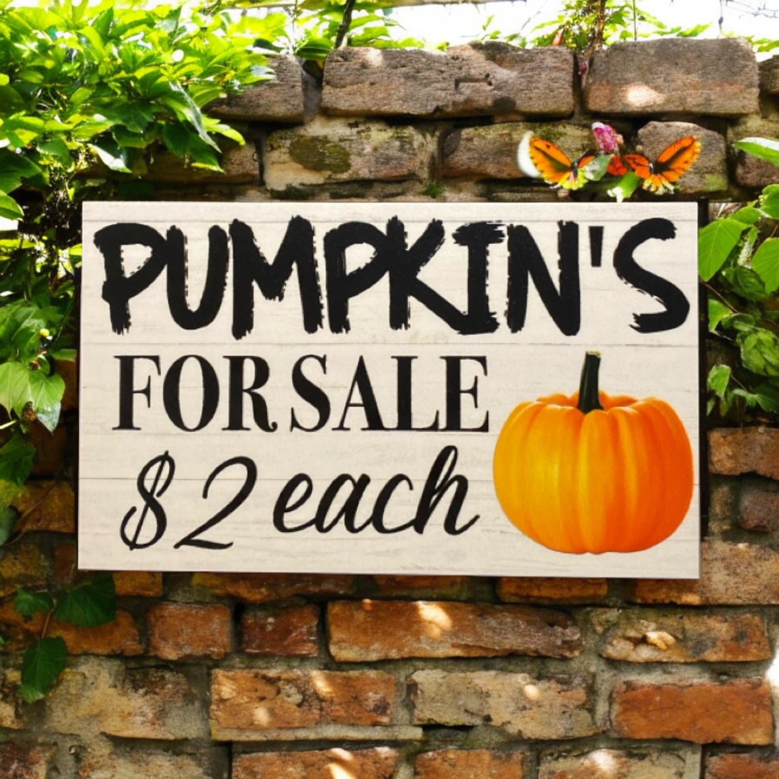 Pumpkins For Sale Farm Road Stall Custom Homesteading Sign - The Renmy Store Homewares & Gifts 