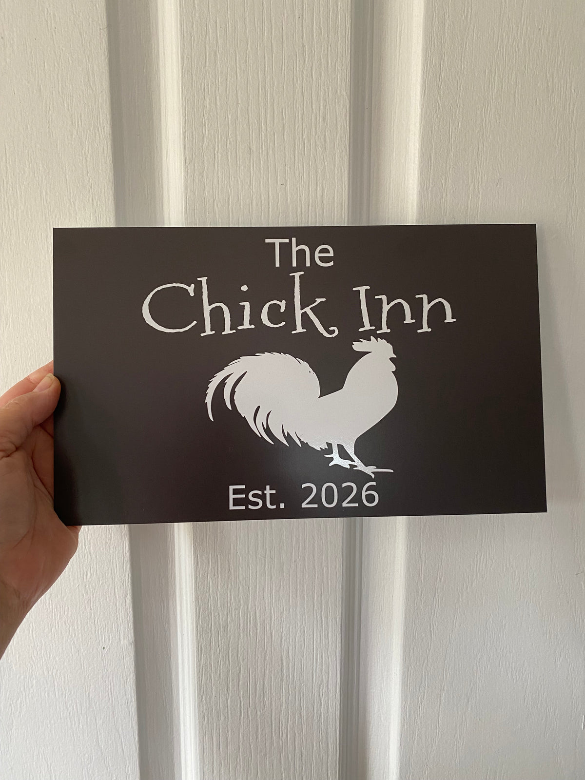 The Coop | Personalised Rooster Chicken Sign | Custom Name & Year | Aussie Made
