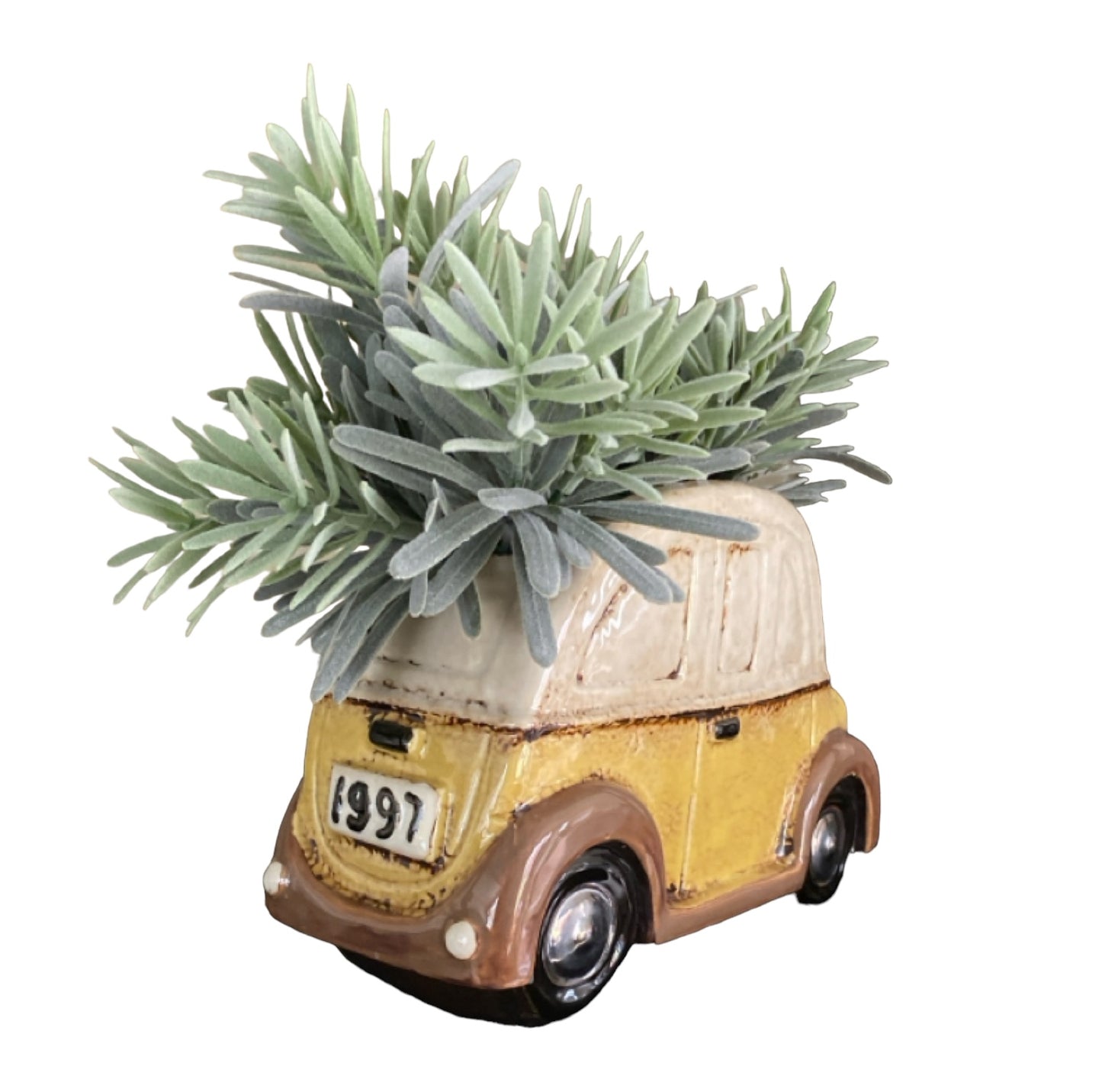 Beetle VW Funky Pot Plant Planter Yellow - The Renmy Store Homewares & Gifts 