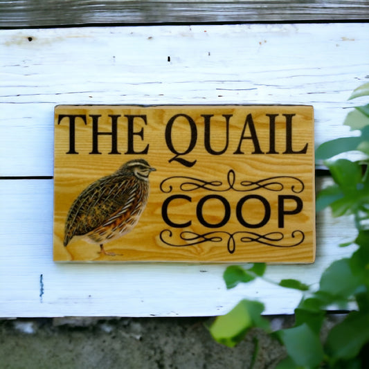 Quail Coop Rustic Sign - The Renmy Store Homewares & Gifts 