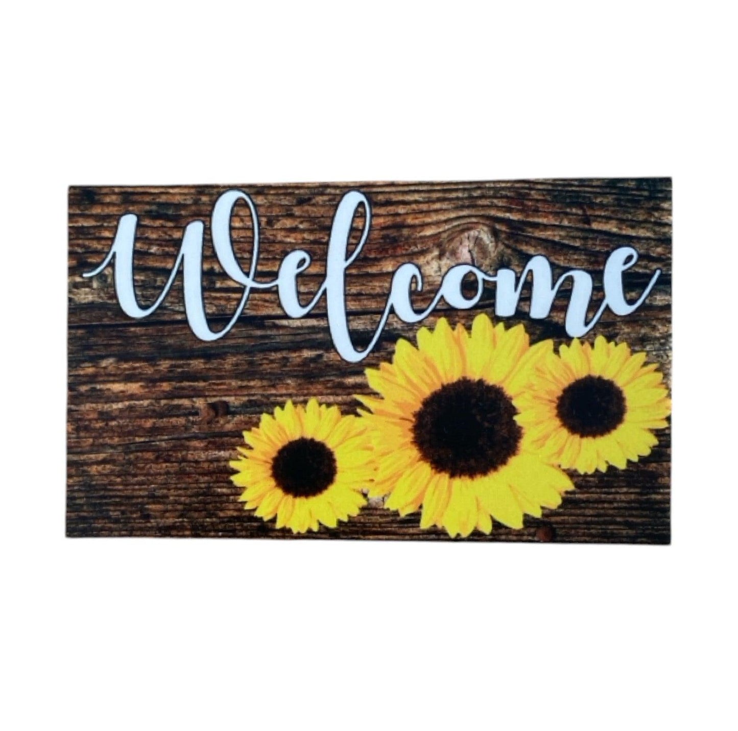 Welcome Sunflower Country Rustic Sign