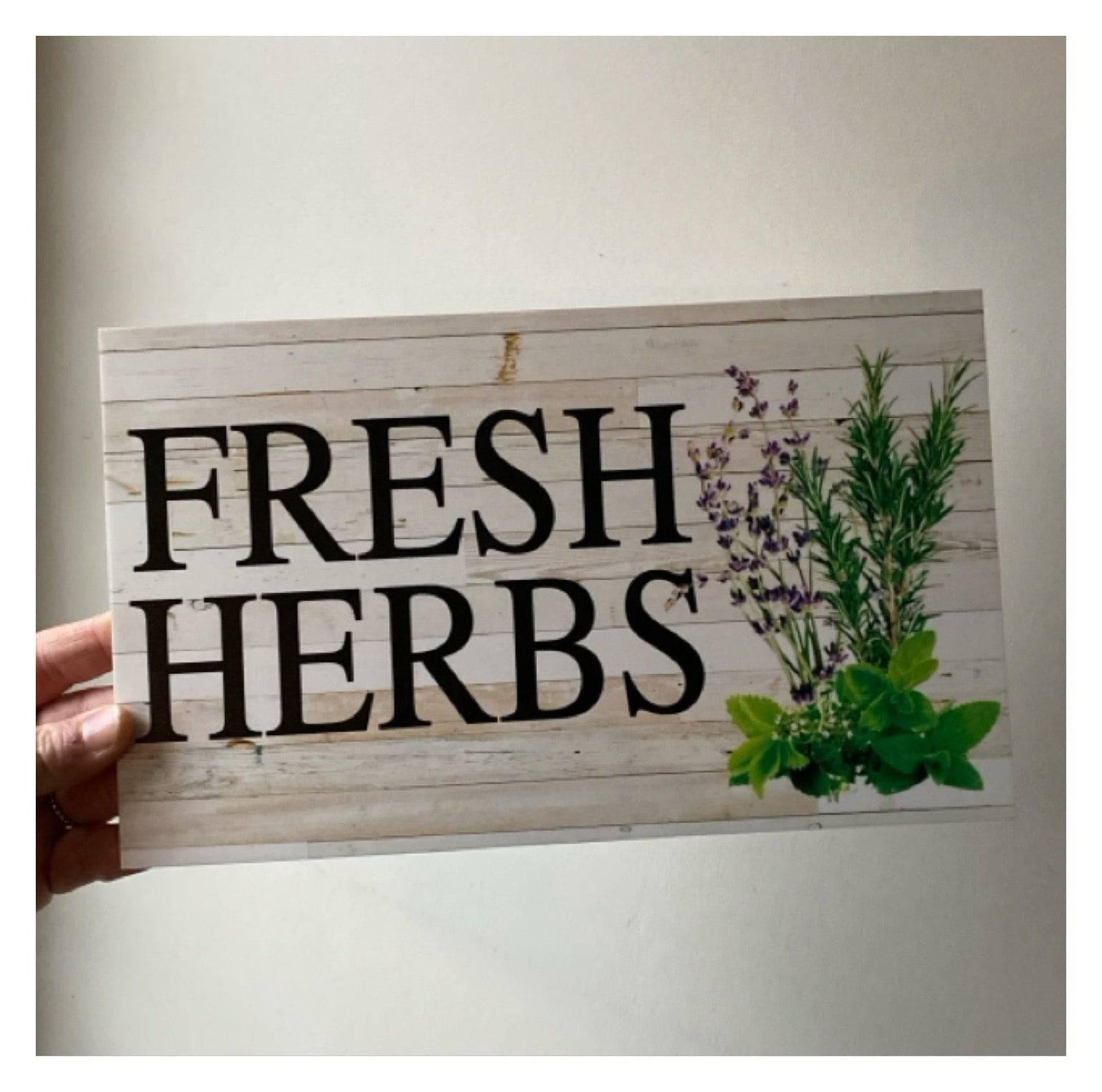 Herb Herbs Garden Custom Personalised Sign - The Renmy Store Homewares & Gifts 