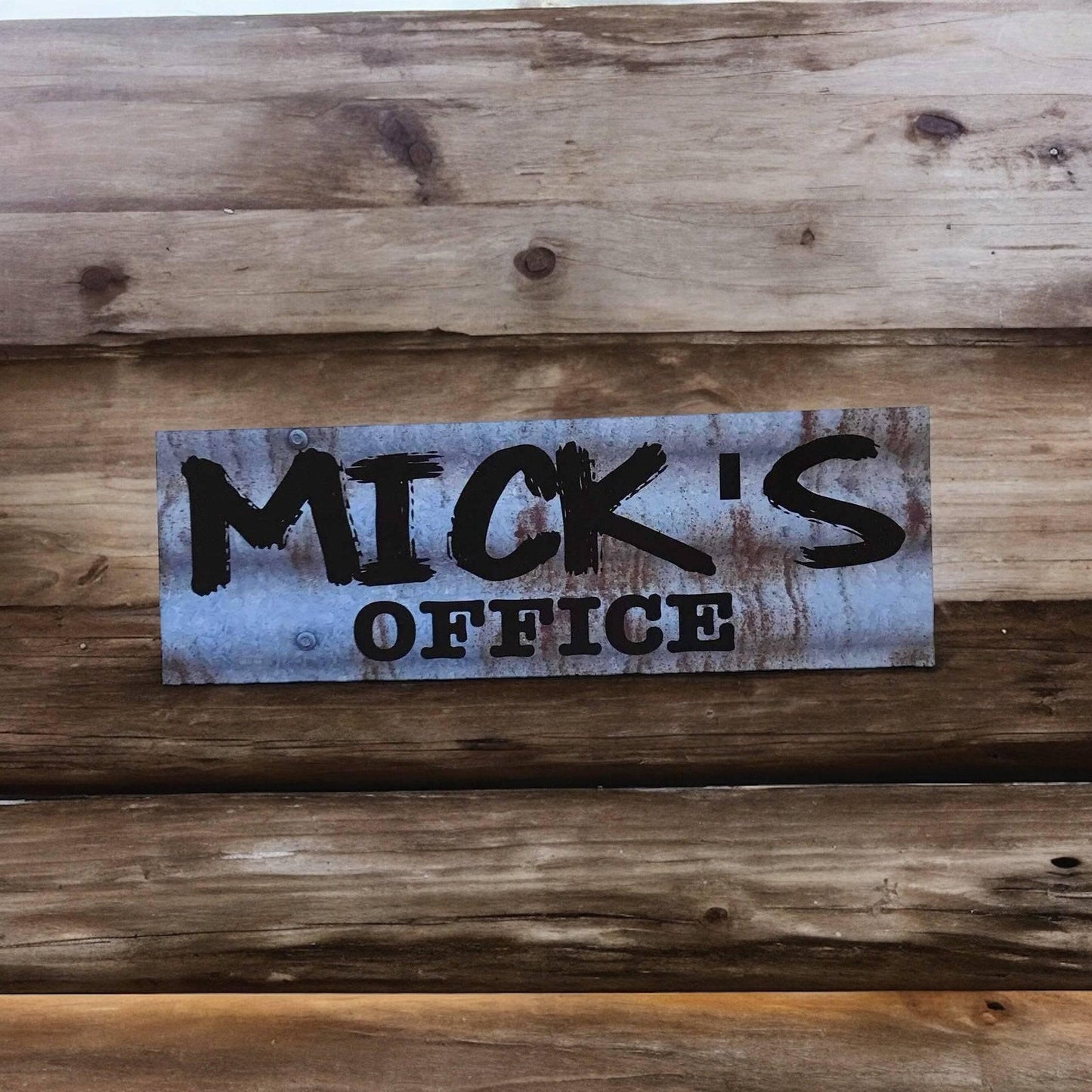 Office Door Custom Personalised Rustic Blue Sign - The Renmy Store Homewares & Gifts 