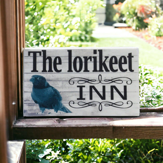 Lorikeet Bird Inn Bird Sign - The Renmy Store Homewares & Gifts 