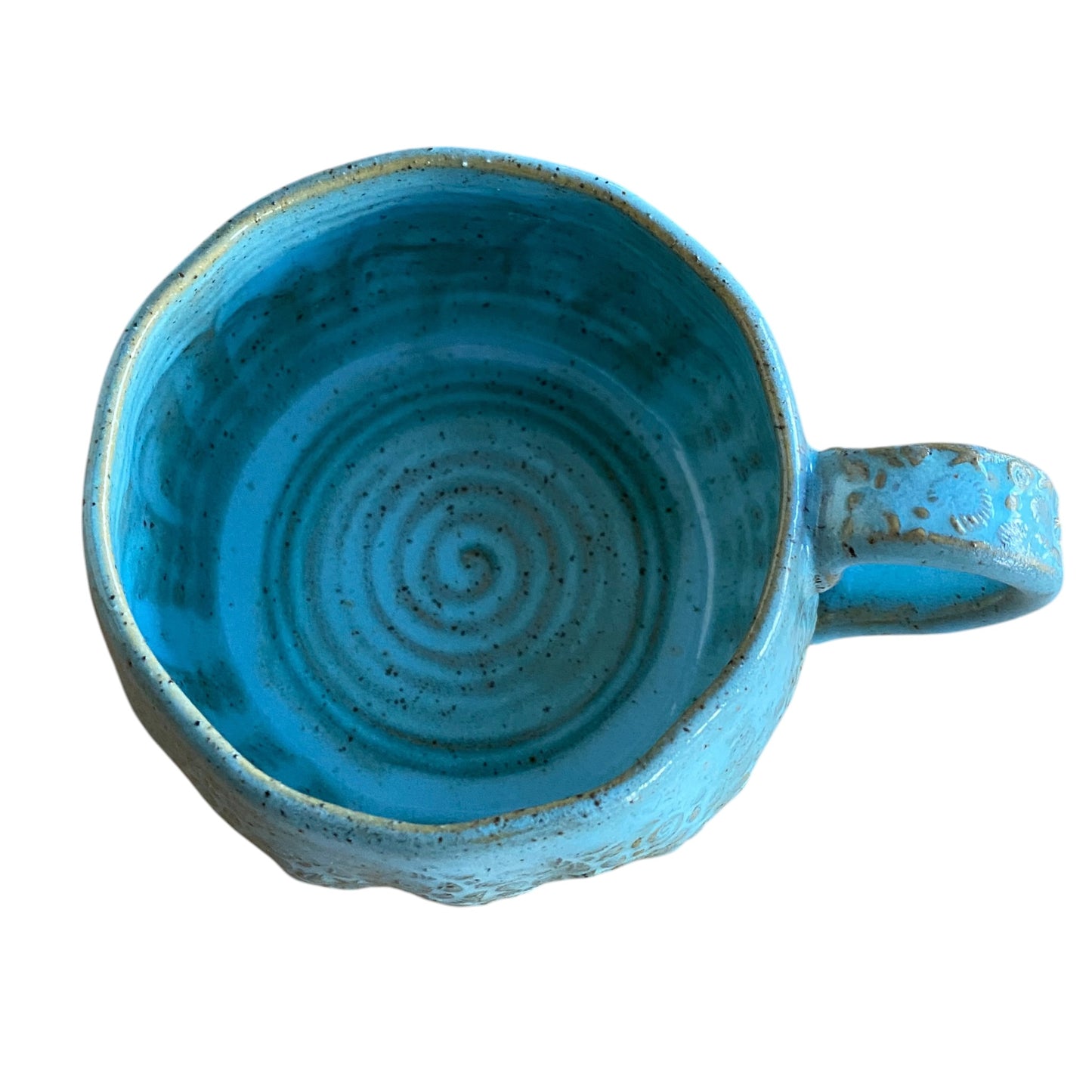 Handmade Seashells Starfish Light Blue Ceramic Mug | Aussie Made Wolf and Clay Coastal Gift