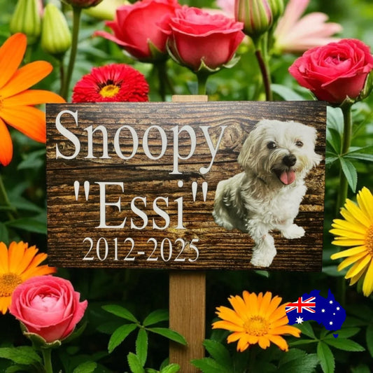 Memorial RIP Dog Cat Pets Personalised Custom Your Photo Sign