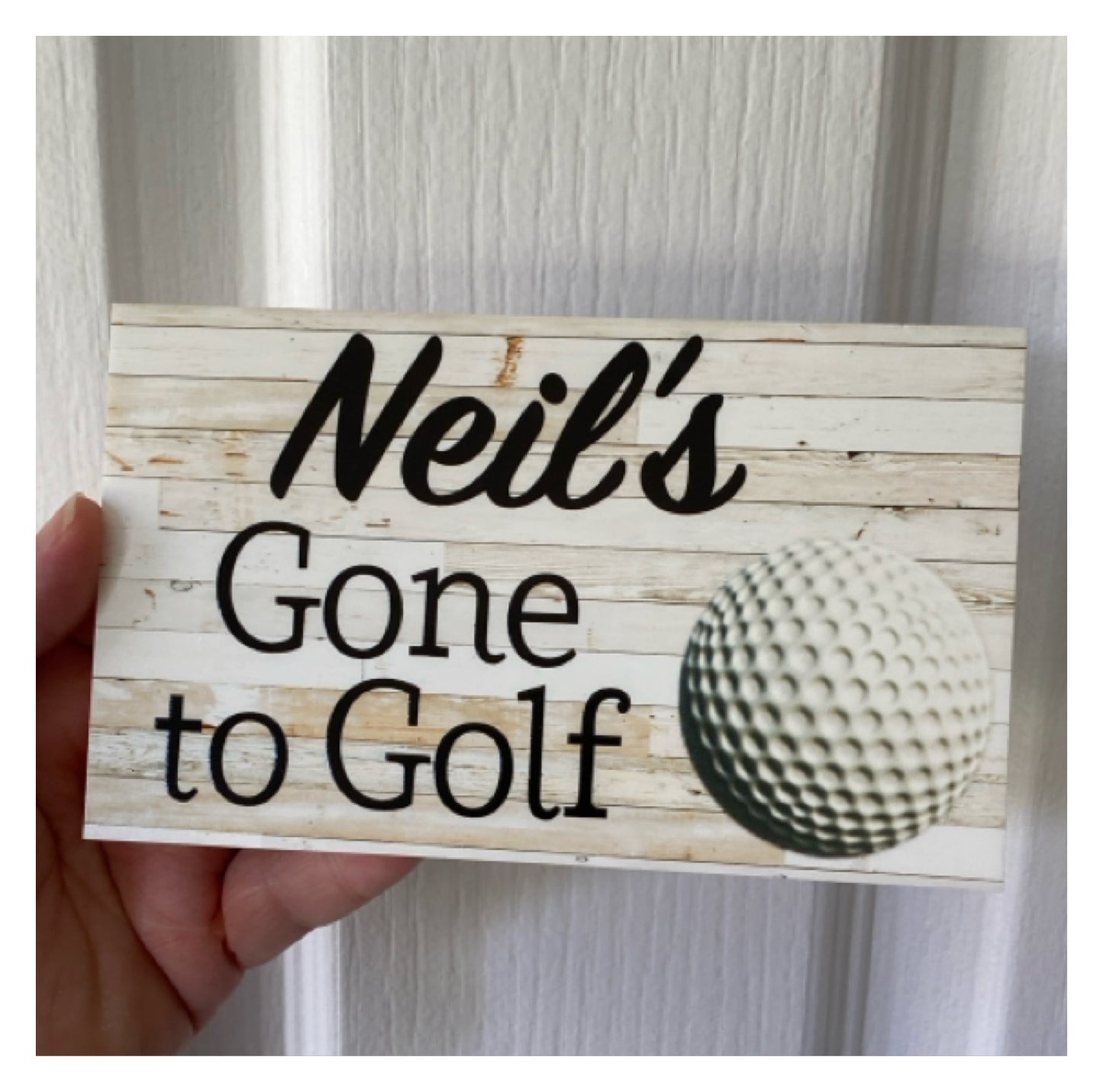 Golf Socks Personalised Gone To Golf Sign Gift