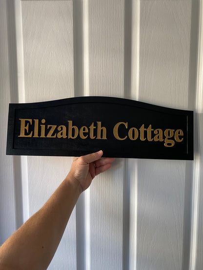 Custom Timber Name Sign | Personalised Cottage House Business Property Sign | Aussie Made