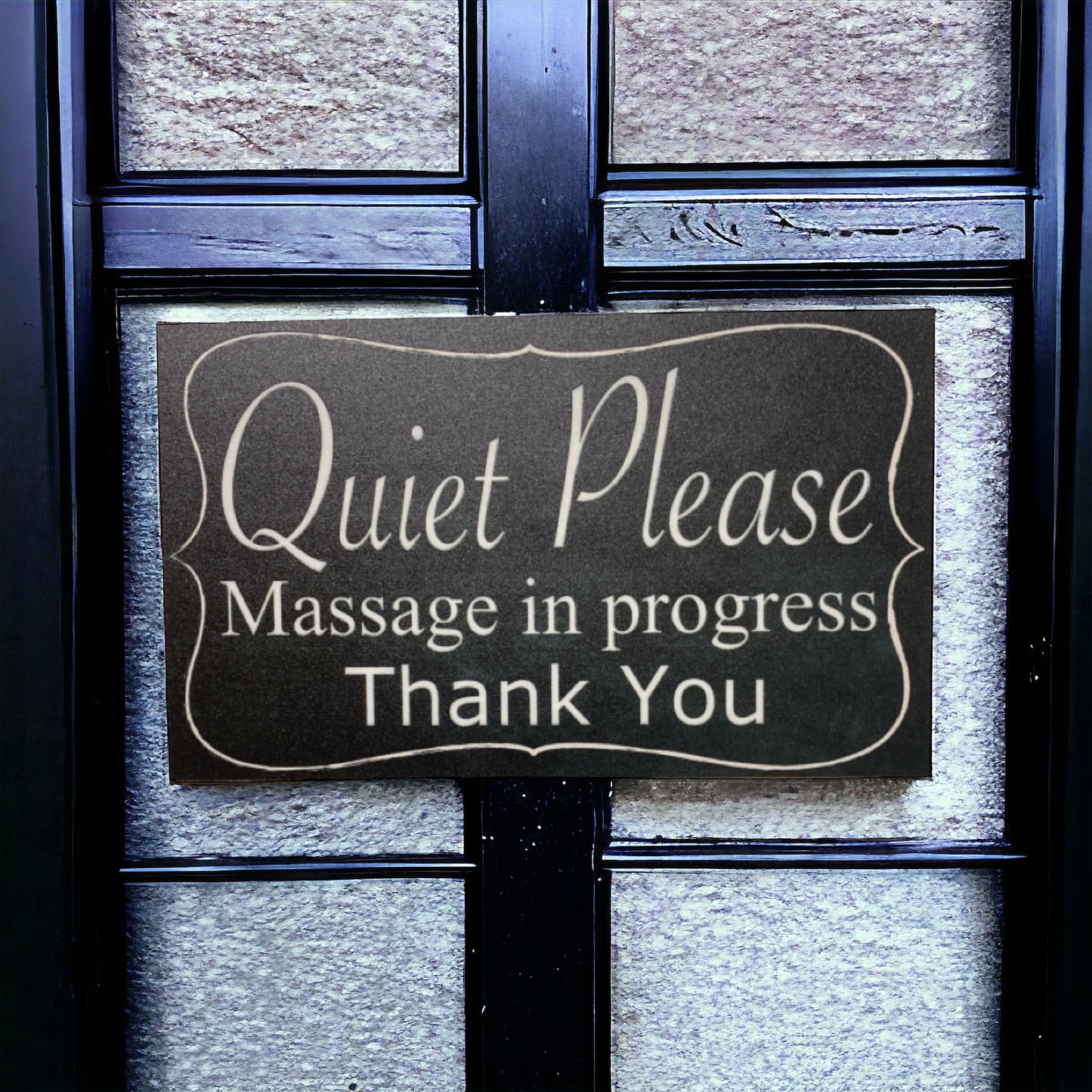 Quiet Please Massage In Progress Sign - The Renmy Store Homewares & Gifts 