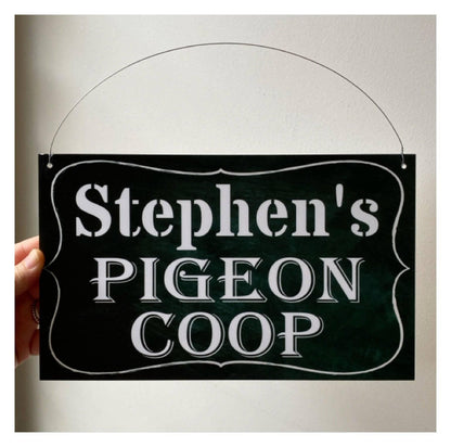 Pigeon Coop Your Name Vintage Custom Sign - The Renmy Store Homewares & Gifts 