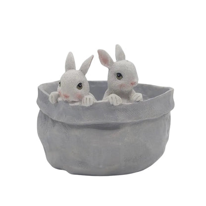 Bunny Rabbit Planter Pot Garden