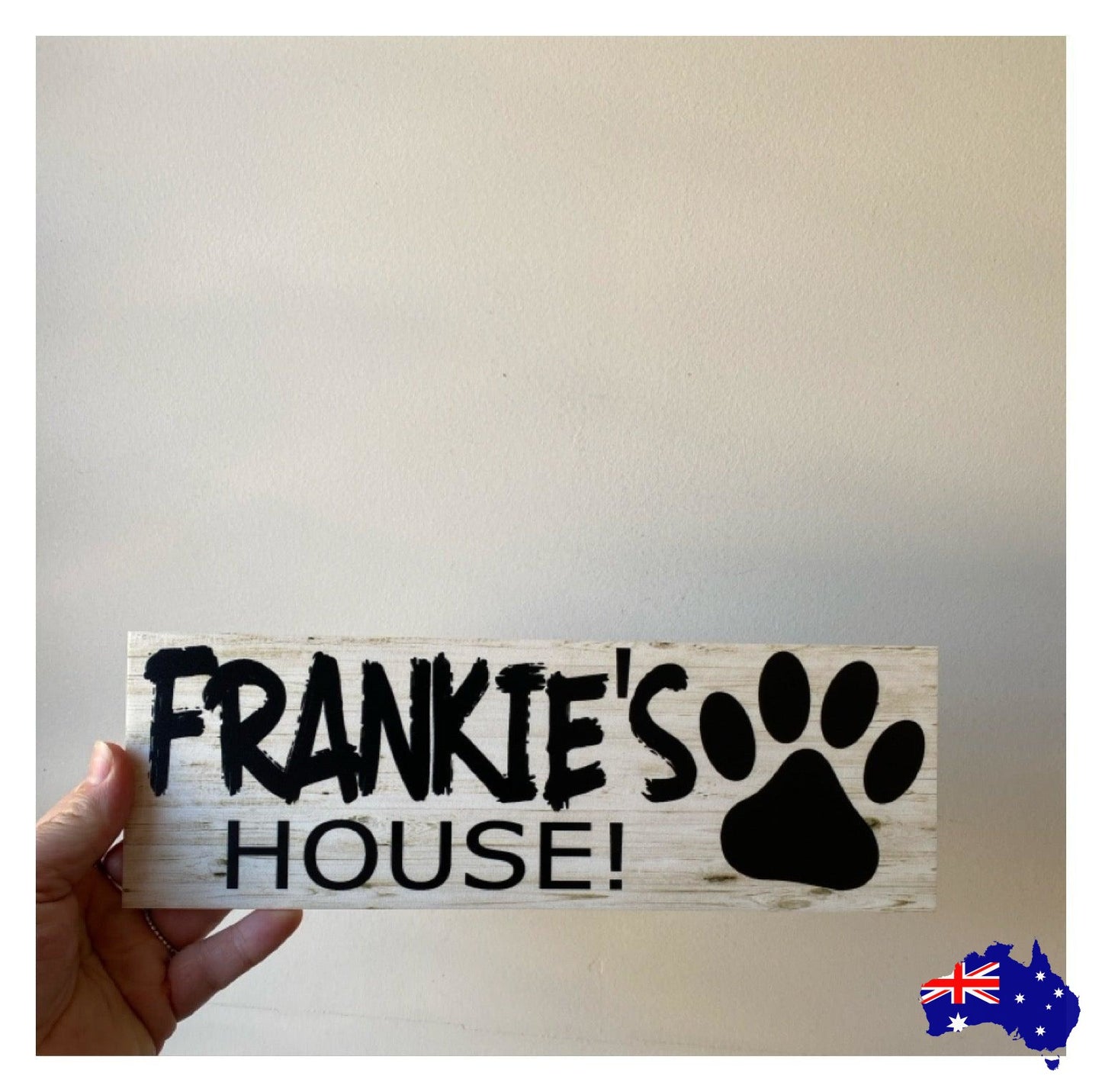 Dog Kennel House Custom Personalised Pets Name Sign - The Renmy Store Homewares & Gifts 