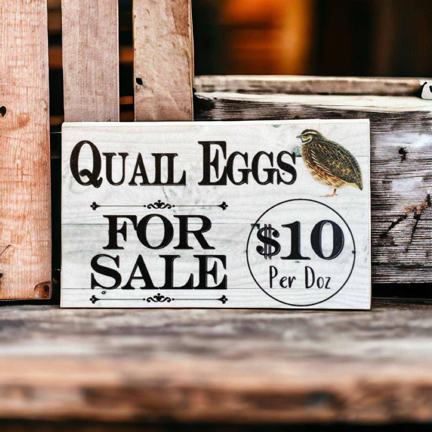 Quail Eggs For Sale Farm Stall Custom Sign - The Renmy Store Homewares & Gifts 