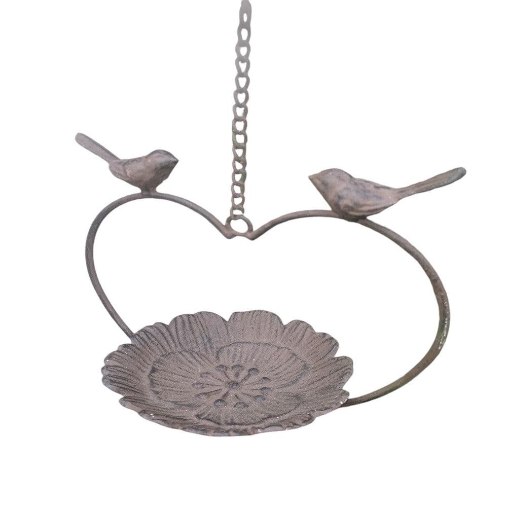 Bird Feeder Bath Rustic Cast Iron Garden Decoration Ornaments - The Renmy Store Homewares & Gifts 