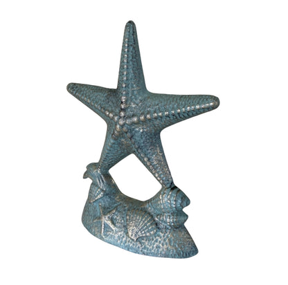 Door Stop Starfish Coastal Beach Rustic Cast Iron