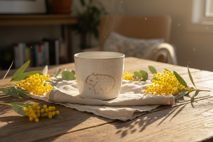 Mug Cup Wombat Pottery Ceramic Aussie Made
