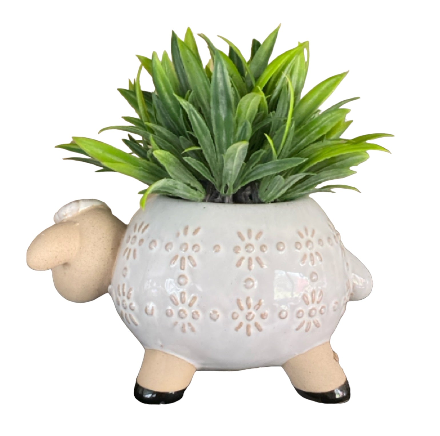 Sheep White Pot Planter Garden - The Renmy Store Homewares & Gifts 