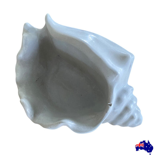 Planter Pot Dish Soap Shell Coastal Vibes Aussie Handmade Concrete
