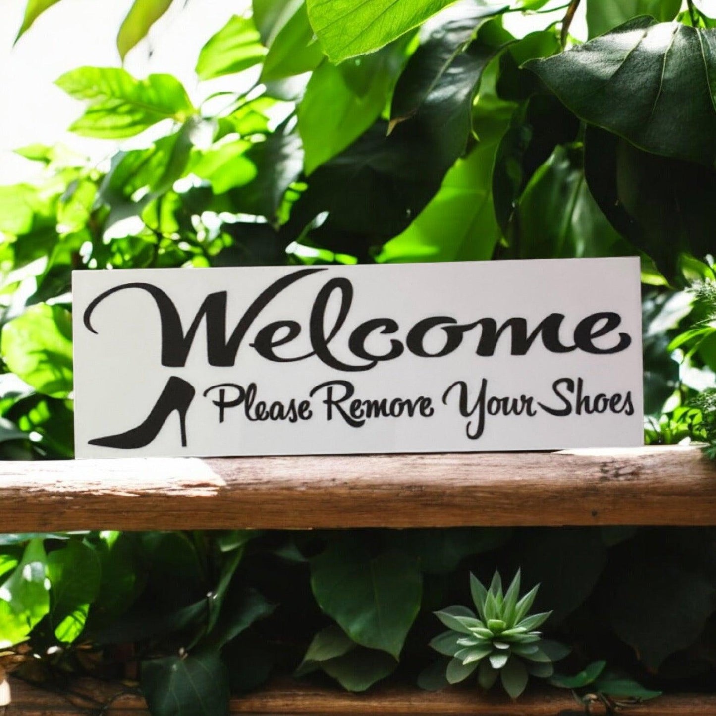 Welcome Please Remove Your Shoes Sign - The Renmy Store Homewares & Gifts 