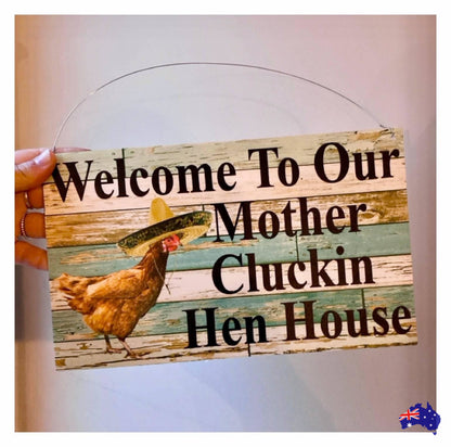 Chicken Hen Mexican Custom Sign - The Renmy Store Homewares & Gifts 