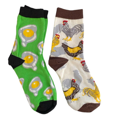 Rooster Socks Suncatcher Life Better With Chickens Sign Gift Set - The Renmy Store Homewares & Gifts 