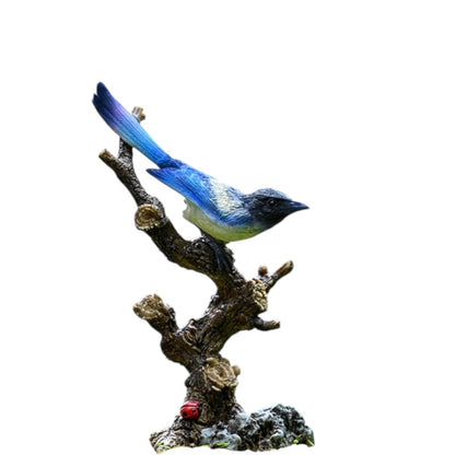 Wren Bird Blue Ornament