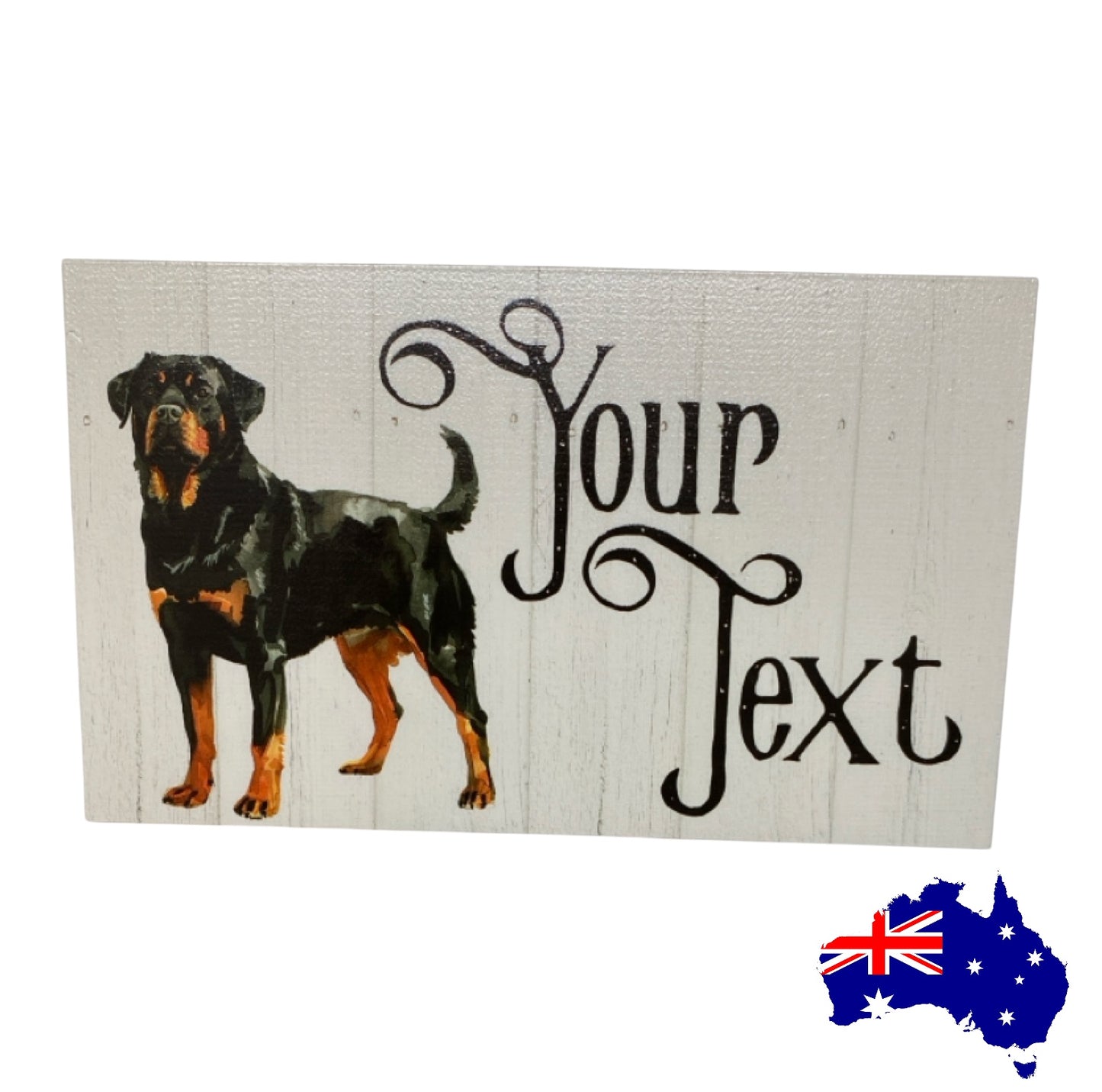Rottweiler Dog Personalised Custom Sign