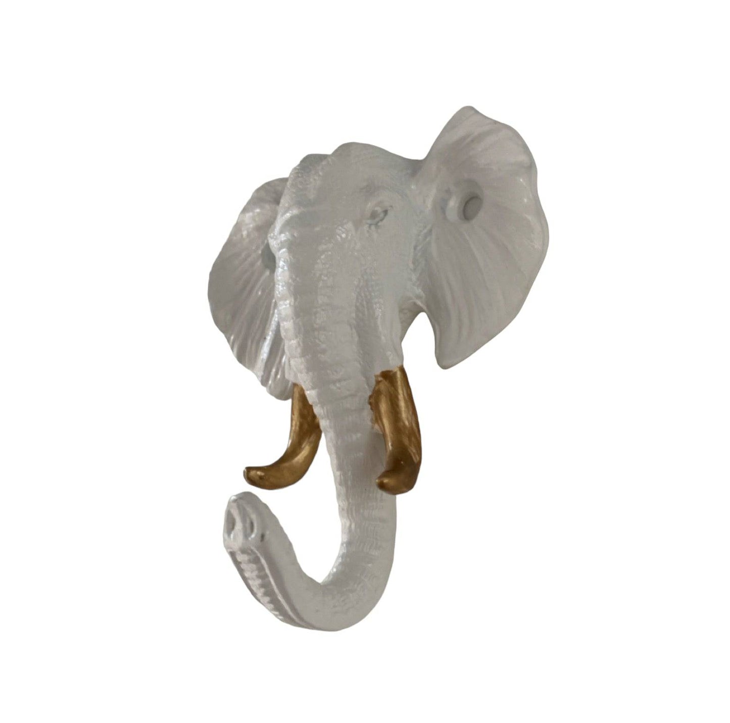 Elephant White Gold Hook - The Renmy Store Homewares & Gifts 