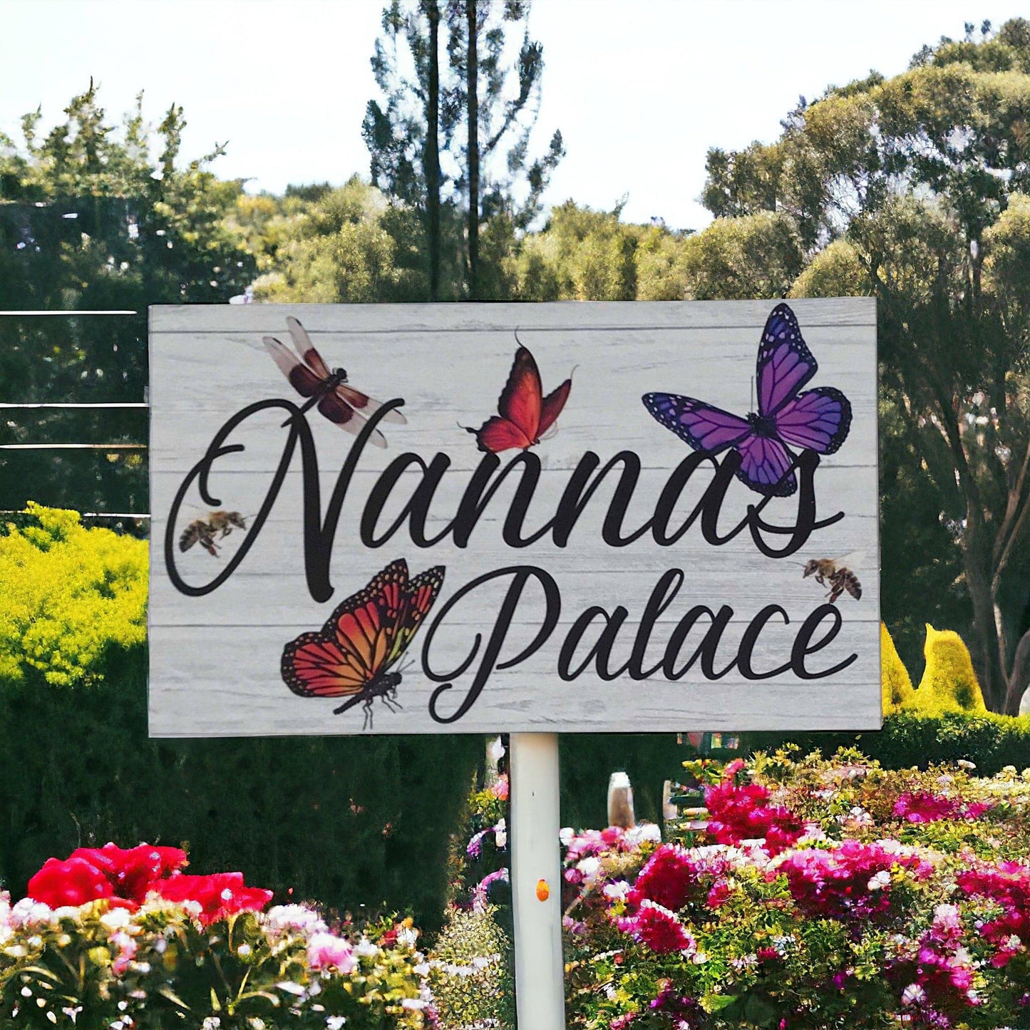 Butterfly Dragonfly Custom Personalised Palace Sign - The Renmy Store Homewares & Gifts 