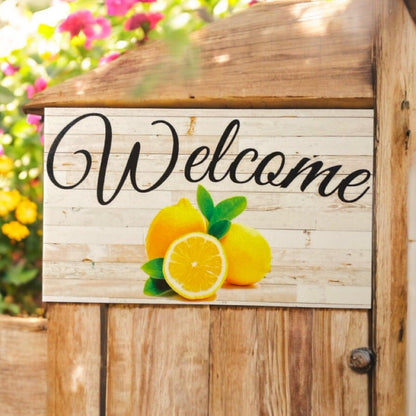 Lemon Door Stop Welcome Sign and Spoon Gift Set - The Renmy Store Homewares & Gifts 