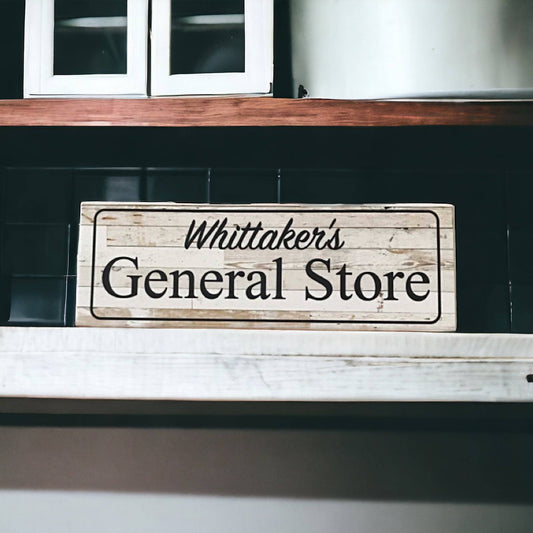 General Store Pantry Name Custom Personalised Sign - The Renmy Store Homewares & Gifts 