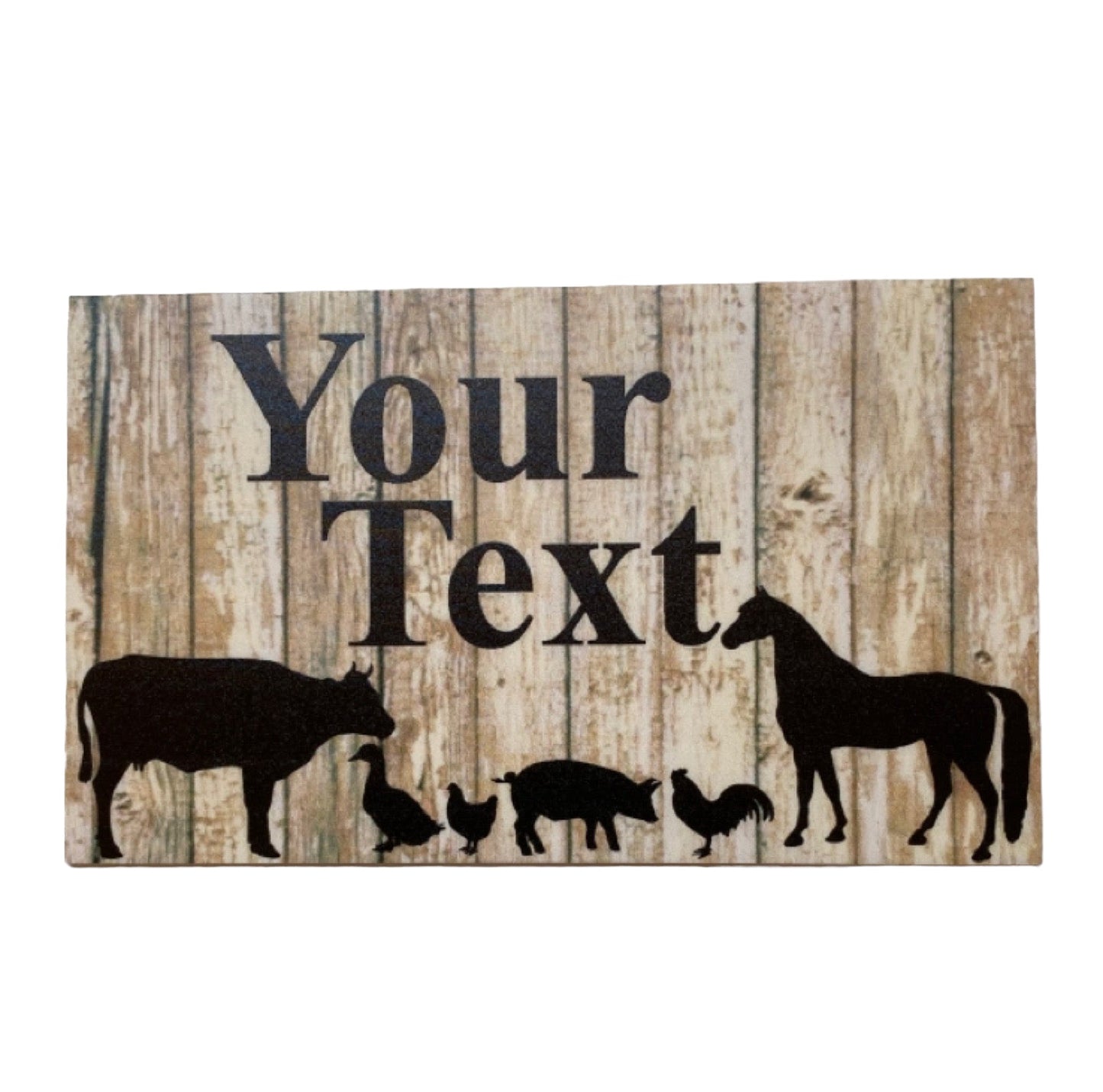 Country Custom Personalised Animals Sign - The Renmy Store Homewares & Gifts 