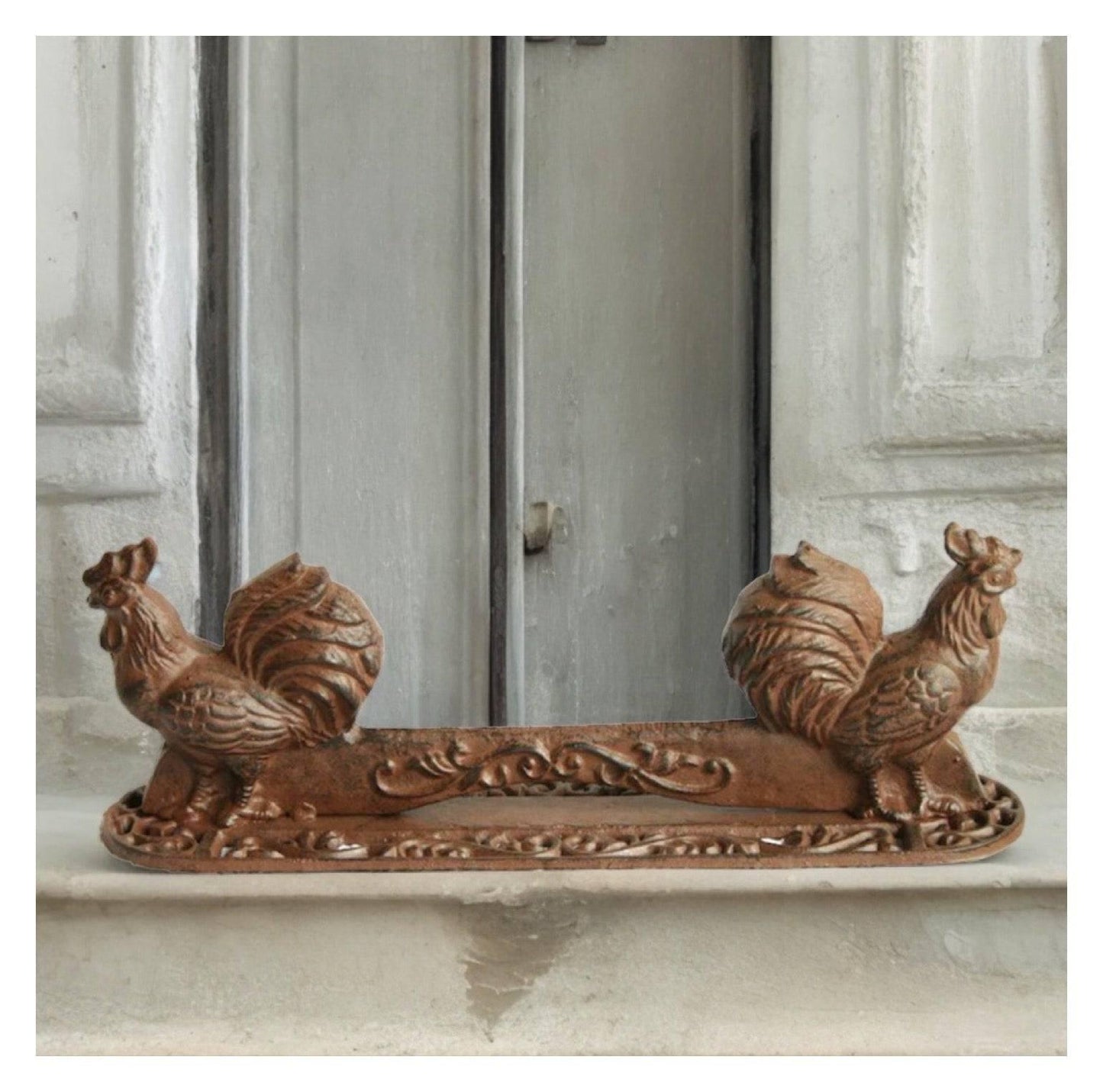 Rooster Door Shoe Scraper Scrape - The Renmy Store Homewares & Gifts 