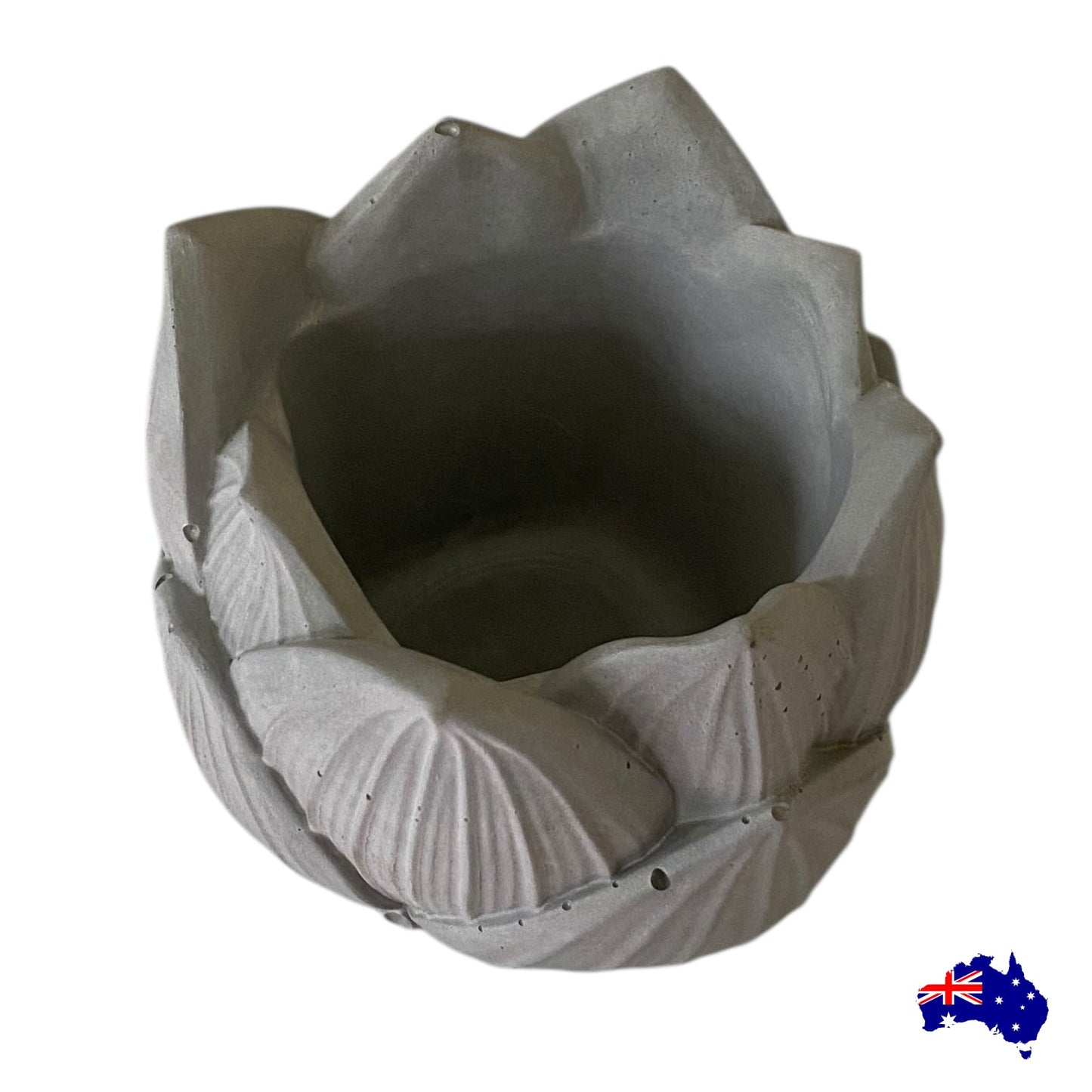 Handmade Concrete Lotus - Planter Candle Pen Holder - Australian Made - Set of 1, 2 or 3