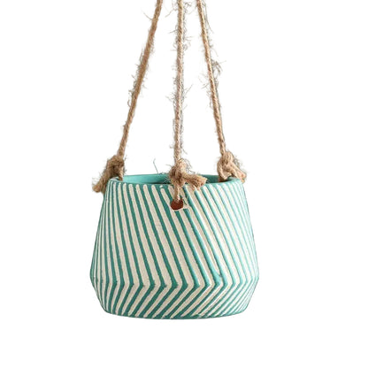 Hanging Planter Pot - 4 Colours Purple Yellow Green Orange