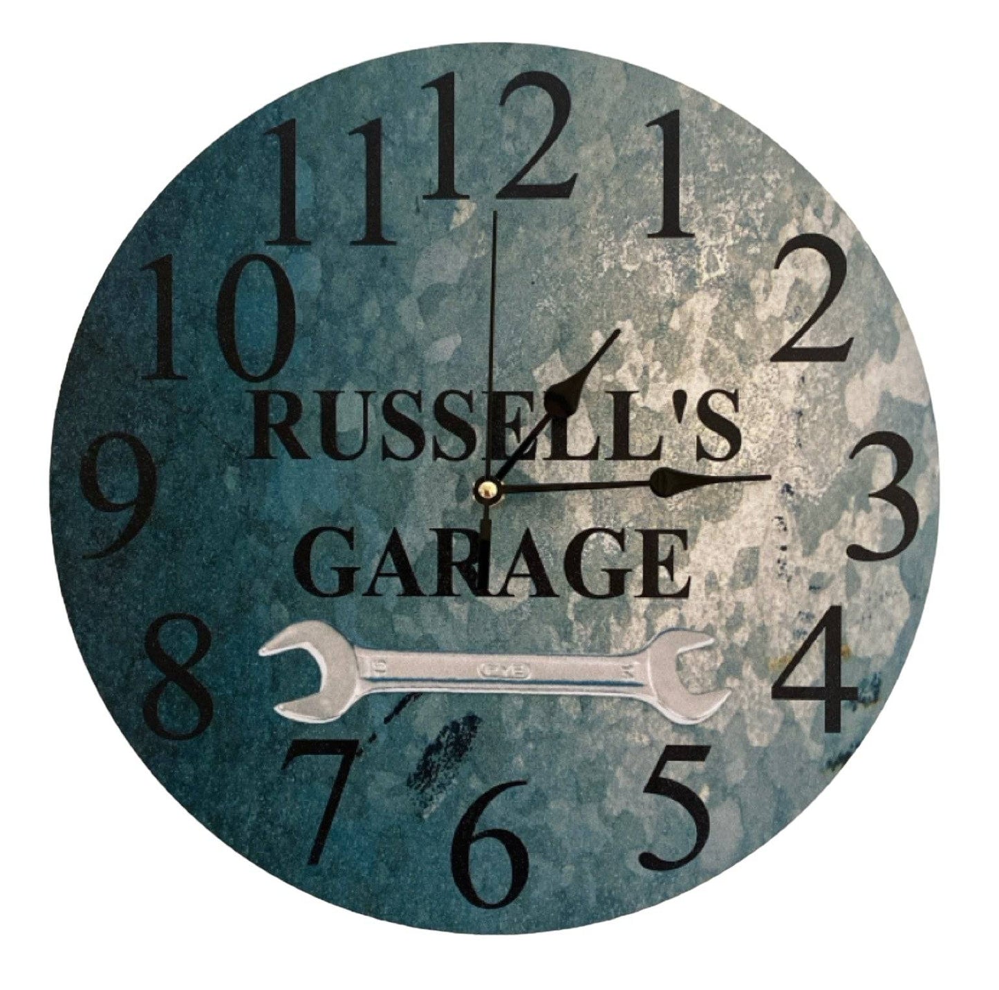 Clock Wall Garage Custom Personalised Aussie Made - The Renmy Store Homewares & Gifts 