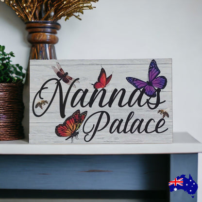 Butterfly Dragonfly Custom Personalised Palace Sign - The Renmy Store Homewares & Gifts 