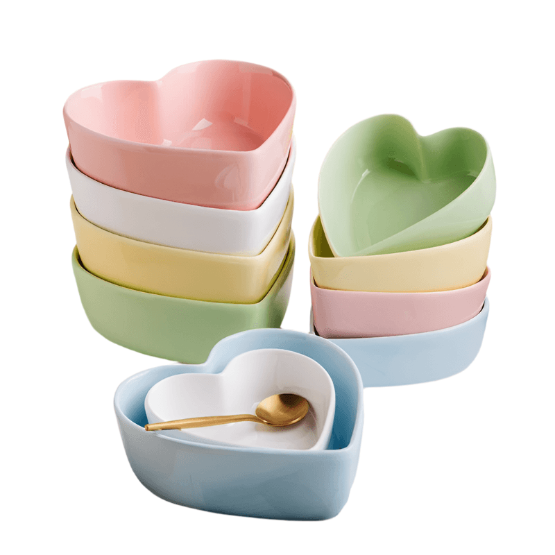 Heart Love Bowl Dish Kitchen Ceramic