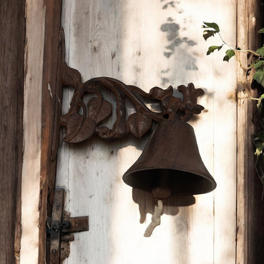 Door Bell Maple Leaf Cast Iron