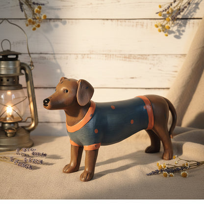 Dachshund Sausage Dog Resin Ornament | Funky Jumper Home Garden Decor