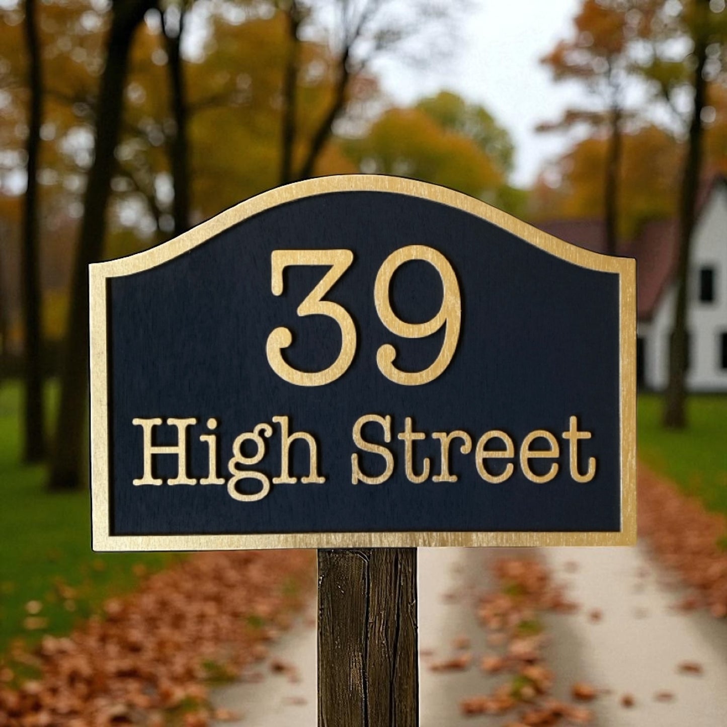 Street Address House Residence Timber Wood Custom Personalised Sign